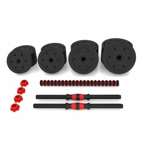 SGP30 Zestaw sztangielek 2x15kg + sztanga łączona HMS kompozyt SGP30 Zestaw sztangielek 2x15kg + sztanga łączona HMS kompozyt