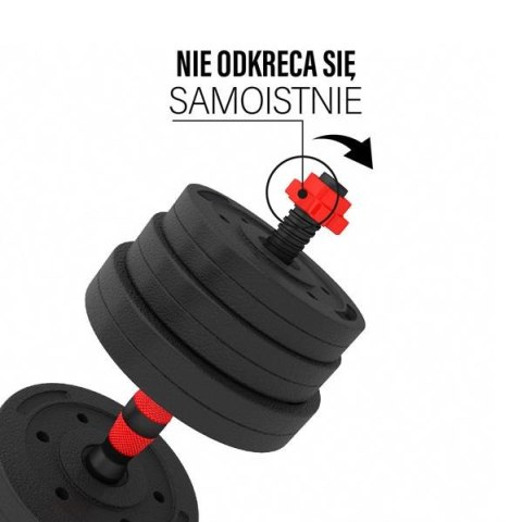 SGP30 Zestaw sztangielek 2x15kg + sztanga łączona HMS kompozyt SGP30 Zestaw sztangielek 2x15kg + sztanga łączona HMS kompozyt