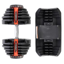 Regulowana Sztangielka SR80 HMS z 10 Talerzami, 3.9-37.4 kg - Mało miejsca