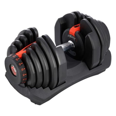 Regulowana Sztangielka SR80 HMS z 10 Talerzami, 3.9-37.4 kg - Mało miejsca Regulowana Sztangielka SR80 HMS z 10 Talerzami, 3.9-37.4 kg - Mało miejsca