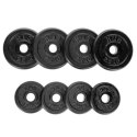 ST20 BLACK 2 x 10 KG SZTANGIELKI W WALIZCE HMS - mobilna klasyka do domu