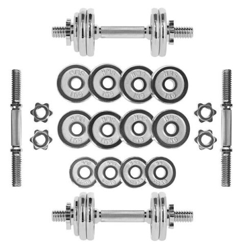STC15 SZTANGIELKI W WALIZCE 2 x 7.5 KG CHROME HMS STC15 SZTANGIELKI W WALIZCE 2 x 7.5 KG CHROME HMS