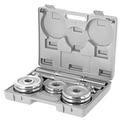 STC15 SZTANGIELKI W WALIZCE 2 x 7.5 KG CHROME HMS STC15 SZTANGIELKI W WALIZCE 2 x 7.5 KG CHROME HMS
