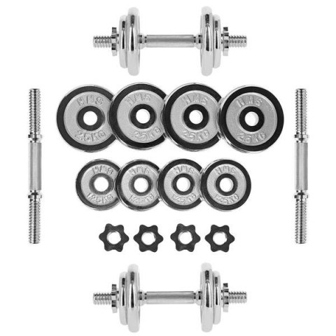 STC20 SZTANGIELKI W WALIZCE 2 x 10 KG CHROME HMS STC20 SZTANGIELKI W WALIZCE 2 x 10 KG CHROME HMS