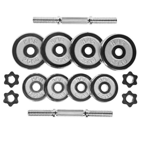 STC20 SZTANGIELKI W WALIZCE 2 x 10 KG CHROME HMS STC20 SZTANGIELKI W WALIZCE 2 x 10 KG CHROME HMS