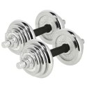 STC21 Sztanga i sztangielki w walizce 2×10 kg HMS chromowane