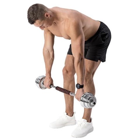 STC21 Sztanga i sztangielki w walizce 2×10 kg HMS chromowane STC21 Sztanga i sztangielki w walizce 2×10 kg HMS chromowane
