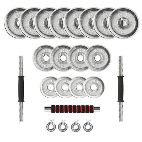 STC21 Sztanga i sztangielki w walizce 2×10 kg HMS chromowane STC21 Sztanga i sztangielki w walizce 2×10 kg HMS chromowane