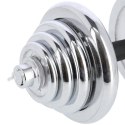 STC50 SZTANGIELKI I SZTANGA W WALIZCE CHROM 2x25KG HMS - DLA KAŻDEGO!