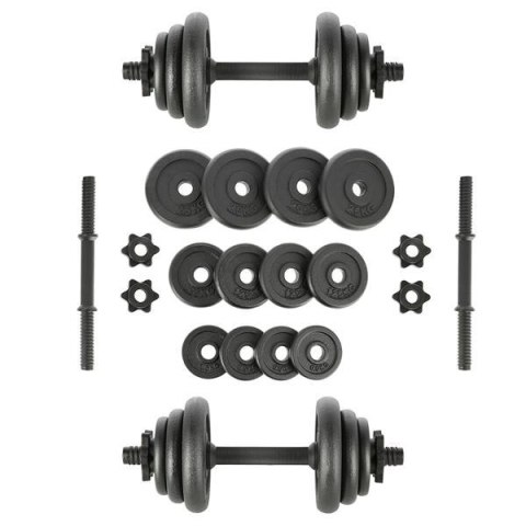 STO20 BLACK 2 x 9 KG SZTANGIELKI W WALIZCE ONE FITNESS
