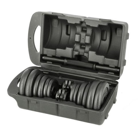 STO20 BLACK 2 x 9 KG SZTANGIELKI W WALIZCE ONE FITNESS STO20 BLACK 2 x 9 KG SZTANGIELKI W WALIZCE ONE FITNESS