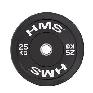 BBR25 BLACK TALERZ OLIMPIJSKI BUMPER 25 KG HMS BBR25 BLACK TALERZ OLIMPIJSKI BUMPER 25 KG HMS