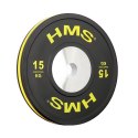 BTBR SET Zestaw talerzy bumper 140 kg HMS czarny siłowy