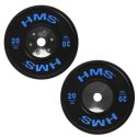 BTBR SET Zestaw talerzy bumper 140 kg HMS czarny siłowy