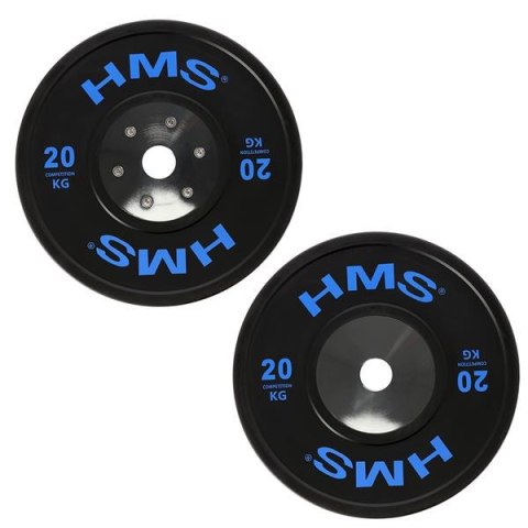 BTBR SET Zestaw talerzy bumper 140 kg HMS czarny siłowy BTBR SET Zestaw talerzy bumper 140 kg HMS czarny siłowy