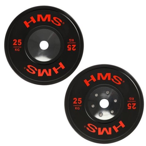 BTBR SET Zestaw talerzy bumper 140 kg HMS czarny siłowy BTBR SET Zestaw talerzy bumper 140 kg HMS czarny siłowy