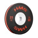 BTBR SET Zestaw talerzy bumper 140 kg HMS czarny siłowy