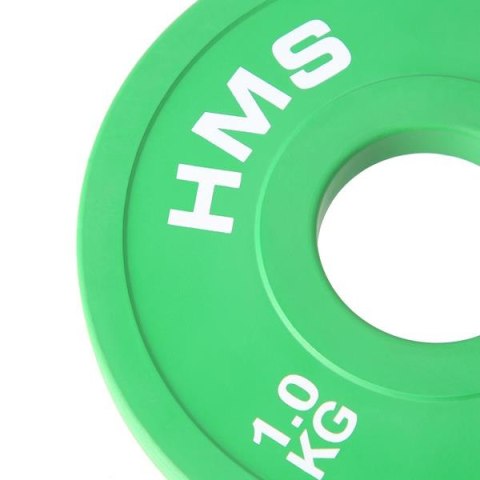 CBRS10 Talerze olimpijskie 2x1 kg HMS stalowe 51 mm gumowane CBRS10 Talerze olimpijskie 2x1 kg HMS stalowe 51 mm gumowane