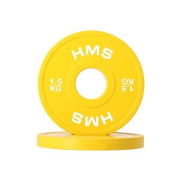 CBRS15 Talerze olimpijskie 2x1,5 kg HMS stalowe 51 mm gumowane