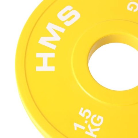 CBRS15 Talerze olimpijskie 2x1,5 kg HMS stalowe 51 mm gumowane CBRS15 Talerze olimpijskie 2x1,5 kg HMS stalowe 51 mm gumowane