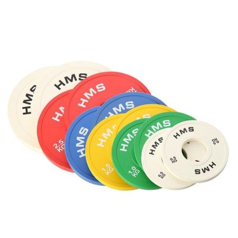 CBRS15 Talerze olimpijskie 2x1,5 kg HMS stalowe 51 mm gumowane CBRS15 Talerze olimpijskie 2x1,5 kg HMS stalowe 51 mm gumowane