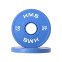 CBRS20 Talerze olimpijskie 2x2 kg HMS stalowe 51 mm gumowane