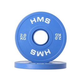 CBRS20 Talerze olimpijskie 2x2 kg HMS stalowe 51 mm gumowane