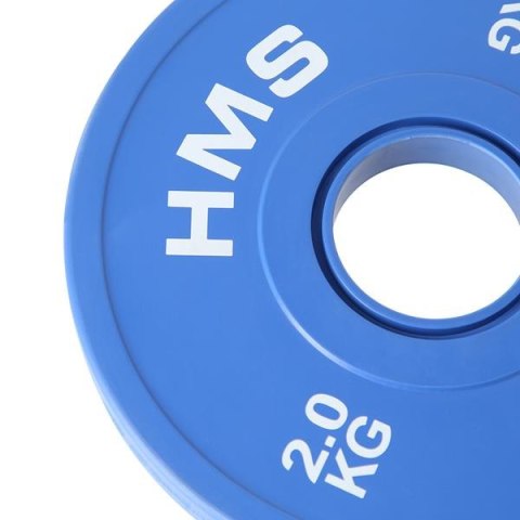 CBRS20 Talerze olimpijskie 2x2 kg HMS stalowe 51 mm gumowane CBRS20 Talerze olimpijskie 2x2 kg HMS stalowe 51 mm gumowane