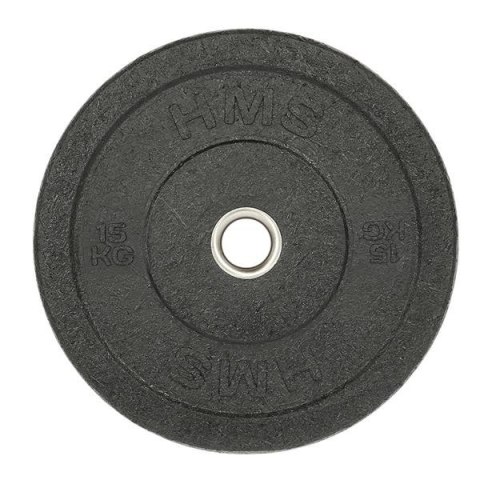 CHTBR talerz olimpijski bumper 15 kg HMS czarny na Sztangę Crossfit i Siłownia CHTBR talerz olimpijski bumper 15 kg HMS czarny na Sztangę Crossfit i Siłownia
