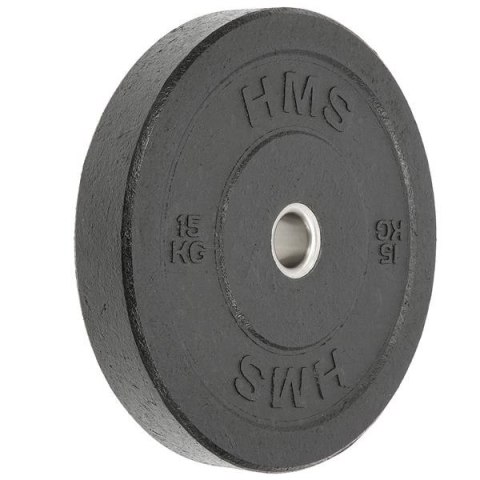 CHTBR talerz olimpijski bumper 15 kg HMS czarny na Sztangę Crossfit i Siłownia CHTBR talerz olimpijski bumper 15 kg HMS czarny na Sztangę Crossfit i Siłownia