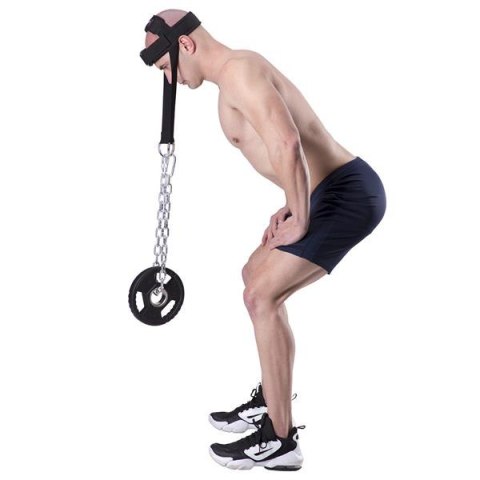 HD03 Korona karku HMS z łańcuchem neoprenowa uprząż trening karku HD03 Korona karku HMS z łańcuchem neoprenowa uprząż trening karku