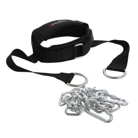 HD03 Korona karku HMS z łańcuchem neoprenowa uprząż trening karku HD03 Korona karku HMS z łańcuchem neoprenowa uprząż trening karku