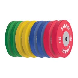 TBR PROFI SET 8 TALERZY OLIMPIJSKICH BUMPER 10/15/20/25 KG HMS