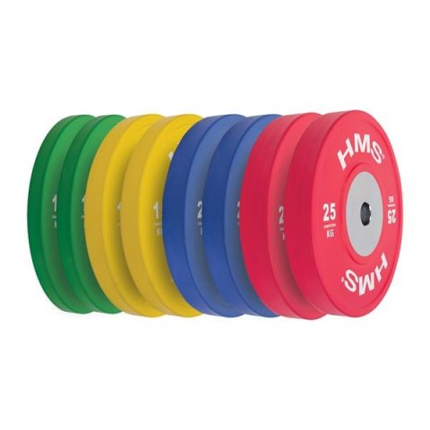 TBR PROFI SET 8 TALERZY OLIMPIJSKICH BUMPER 10/15/20/25 KG HMS TBR PROFI SET 8 TALERZY OLIMPIJSKICH BUMPER 10/15/20/25 KG HMS
