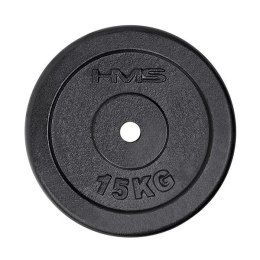 TCZ15 TALERZ CZARNY 15 KG HMS - klasyk każdej domowej siłowni