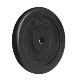 TCZ15 TALERZ CZARNY 15 KG HMS - klasyk każdej domowej siłowni