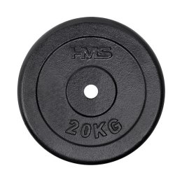 TCZ20 TALERZ CZARNY 20 KG HMS + klasyk każdej domowej siłki na gryf fi30