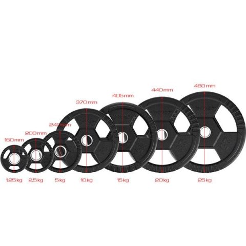 TOH10 CZARNY TALERZ OLIMPIJSKI OGUMOWANY 10 KG HMS TOH10 CZARNY TALERZ OLIMPIJSKI OGUMOWANY 10 KG HMS