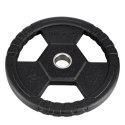 TOH15 Czarny talerz olimpijski ogumowany 15 kg HMS