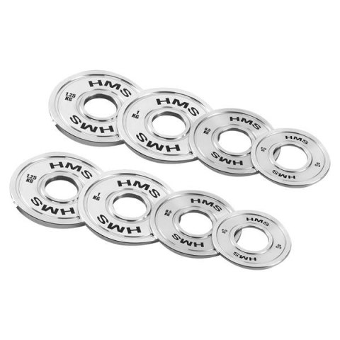 TOS ZESTAW TALERZY OLIMPIJSKICH STALOWYCH KALIBROWANYCH 2 x 0.25 - 1.25 KG (6 KG) HMS TOS ZESTAW TALERZY OLIMPIJSKICH STALOWYCH KALIBROWANYCH 2 x 0.25 - 1.25 KG (6 KG) HMS
