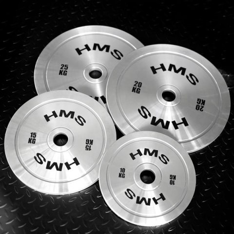 TOS ZESTAW TALERZY OLIMPIJSKICH STALOWYCH KALIBROWANYCH 2 x 10 - 25 KG (140 KG) HMS TOS ZESTAW TALERZY OLIMPIJSKICH STALOWYCH KALIBROWANYCH 2 x 10 - 25 KG (140 KG) HMS