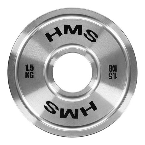 TOS15 Talerz olimpijski stalowy kalibrowany 1,5 kg HMS srebrny TOS15 Talerz olimpijski stalowy kalibrowany 1,5 kg HMS srebrny