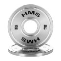 TOS15 Talerz olimpijski stalowy kalibrowany 1,5 kg HMS srebrny