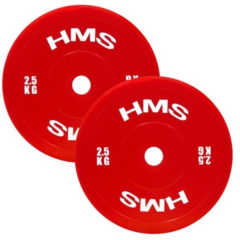 TPP zestaw talerzy olimpijskich PE 2x1.5–5 kg 18kg HMS trening TPP zestaw talerzy olimpijskich PE 2x1.5–5 kg 18kg HMS trening