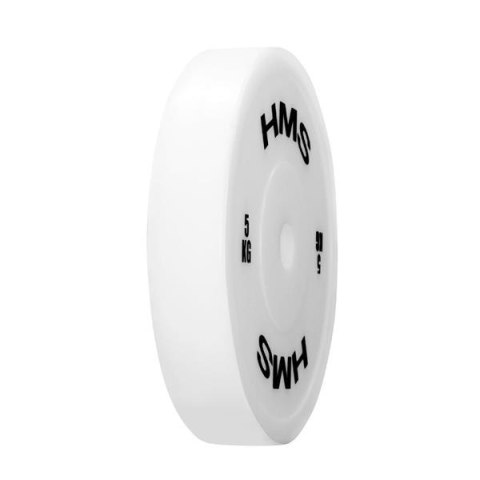 TPP05 Talerze olimpijskie techniczne 2×5 kg HMS białe precyzyjne treningowe TPP05 Talerze olimpijskie techniczne 2×5 kg HMS białe precyzyjne treningowe