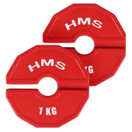 TSN100 2 x 1 KG TALERZ NA SPRZĘT DO TRENINGU SIŁOWEGO I FITNESS TYPU NAKŁADKA 2 x 1 KG HMS