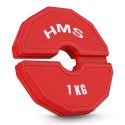 TSN100 2 x 1 KG TALERZ NA SPRZĘT DO TRENINGU SIŁOWEGO I FITNESS TYPU NAKŁADKA 2 x 1 KG HMS