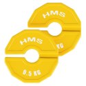 TSN50 2 x 0.5 KG TALERZ NA SPRZĘT DO TRENINGU SIŁOWEGO I FITNESS TYPU NAKŁADKA 2 x 0.5 KG HMS