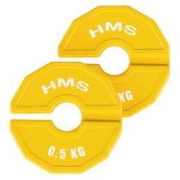 TSN50 2 x 0.5 KG TALERZ NA SPRZĘT DO TRENINGU SIŁOWEGO I FITNESS TYPU NAKŁADKA 2 x 0.5 KG HMS
