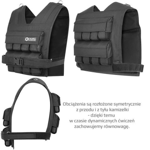 KTO16 KAMIZELKA TRENINGOWA Z OBCIĄŻENIEM 16 KG HMS PREMIUM KTO16 KAMIZELKA TRENINGOWA Z OBCIĄŻENIEM 16 KG HMS PREMIUM